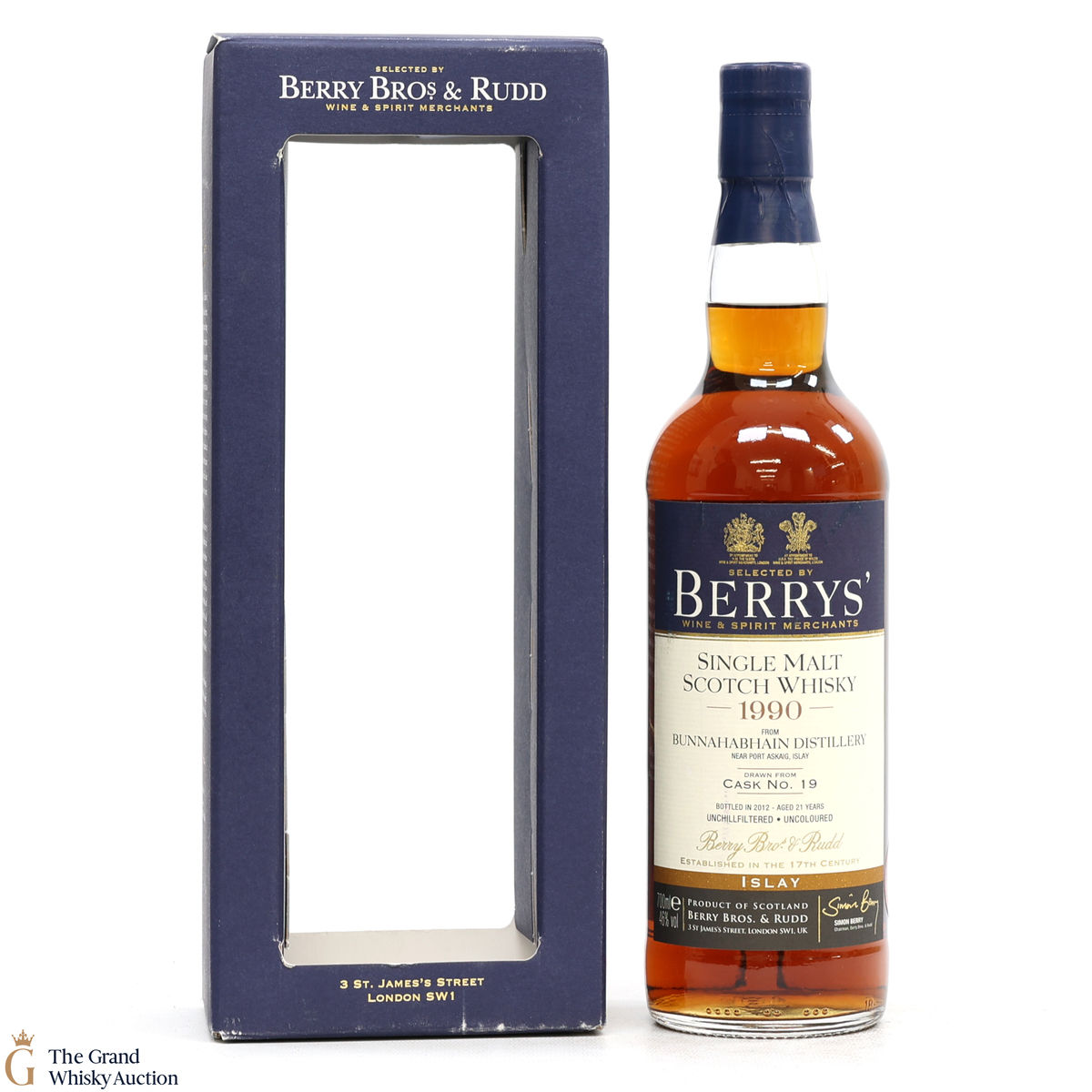 Bunnahabhain - 21 Year Old 1990 - Cask #19 - Berry Bros & Rudd