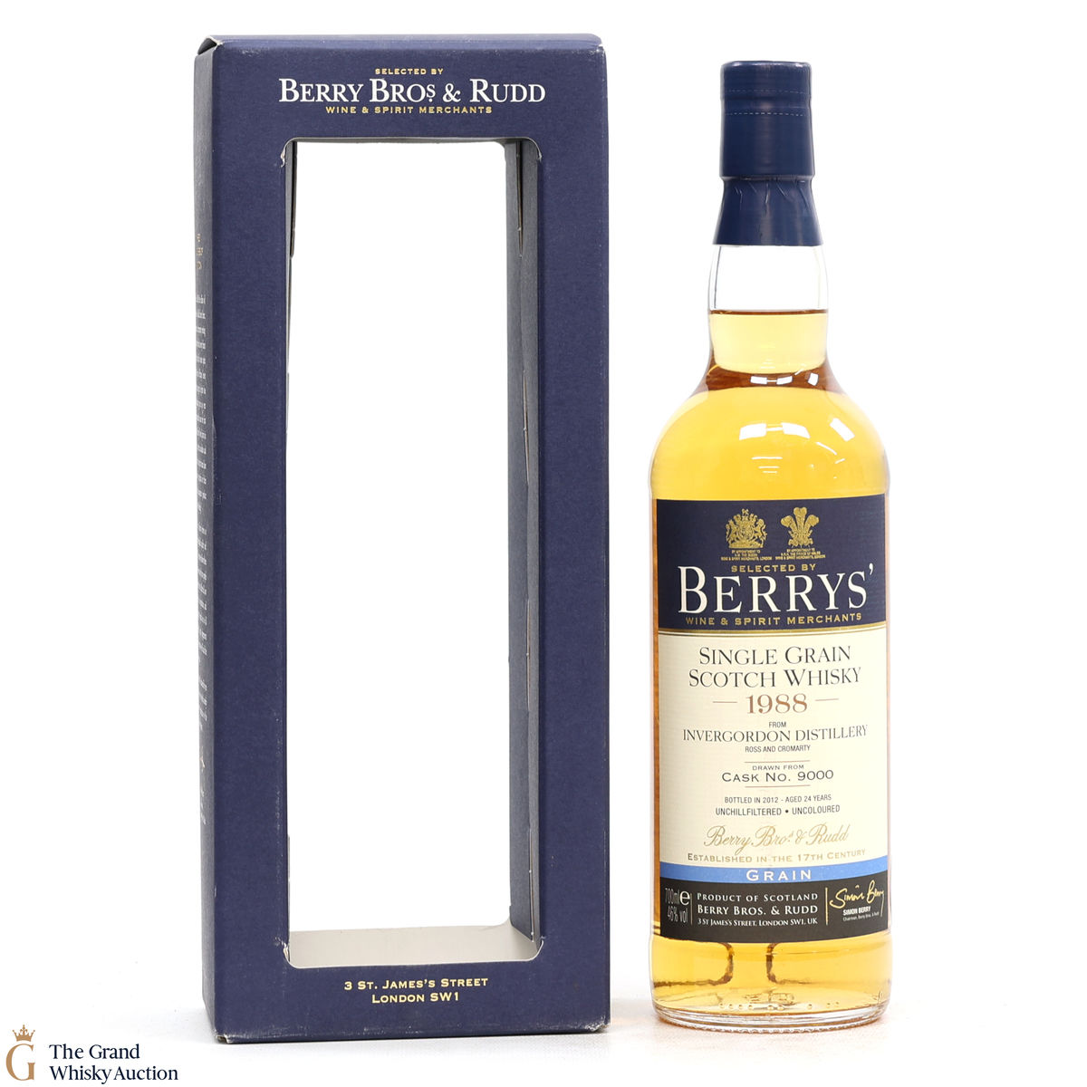 Invergordon - 24 Year Old 1988 - Cask #9000 - Berry Bros & Rudd