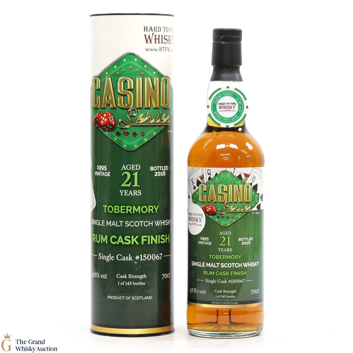 Tobermory - 21 Year Old 1995 - Rum Cask Finish #150067 - Casino Series Poker - HTFW