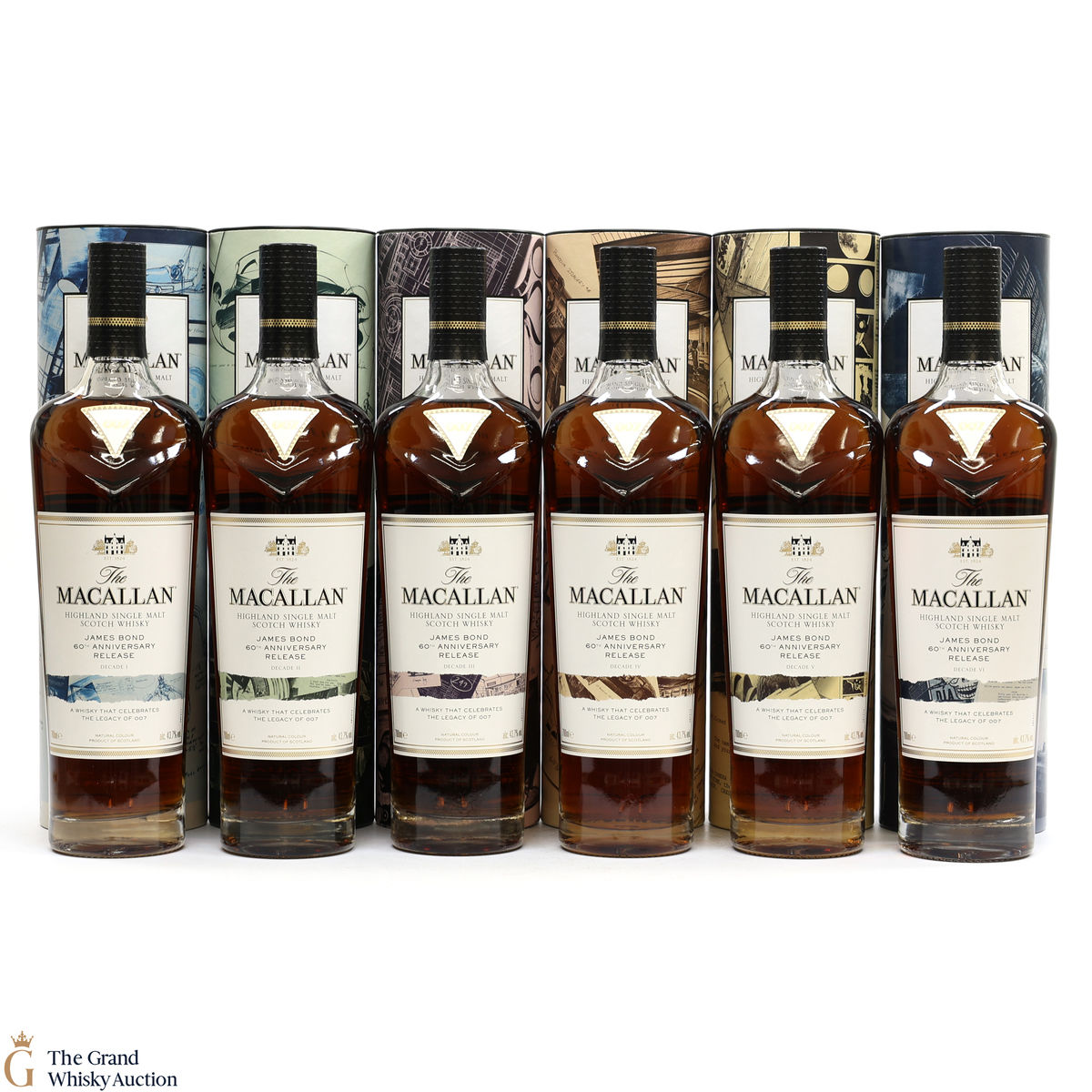 Macallan - James Bond 60th Anniversary - Decade I - VI (6 x 70cl)