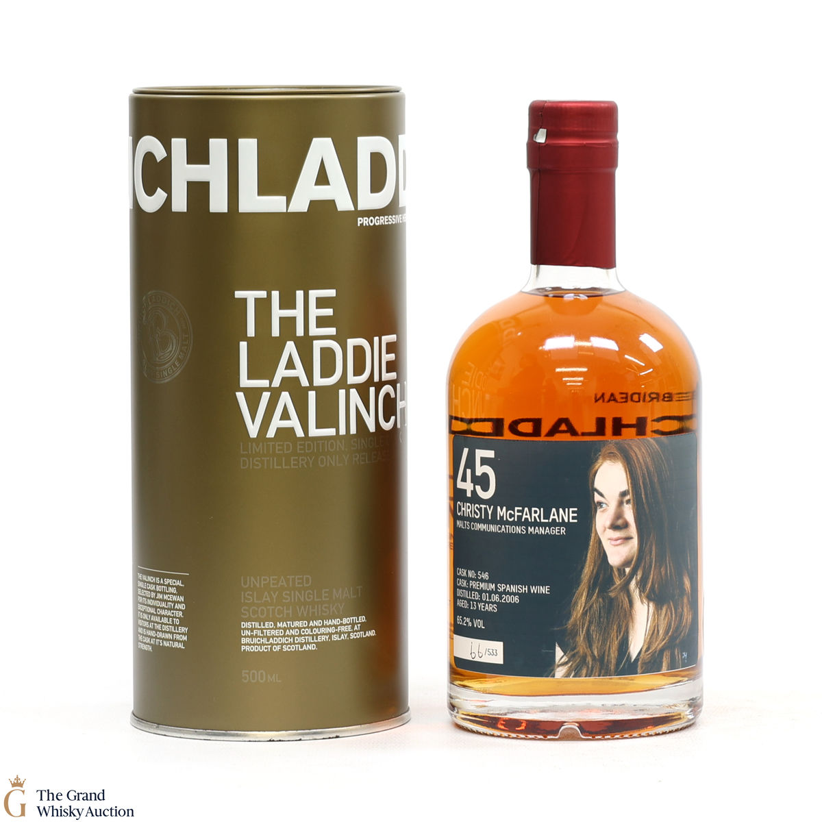 Bruichladdich - 13 Year Old - Valinch 45 - Christy McFarlane (50cl)