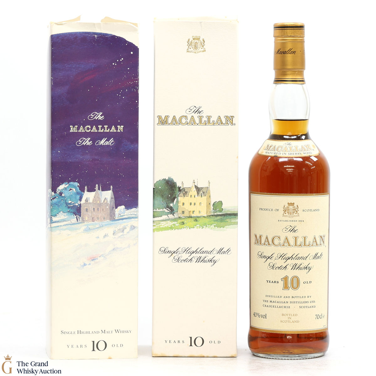 Macallan - 10 Year Old (1990s) - Christmas Box Sleeve