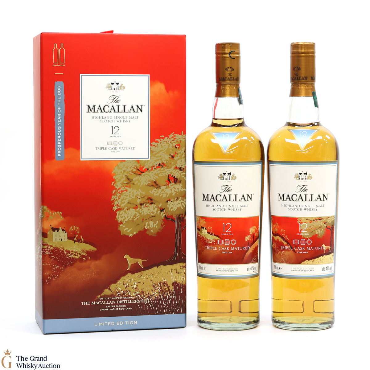 Macallan - 12 Year Old - Double Cask - Year of the Dog (2 x 70cl) 