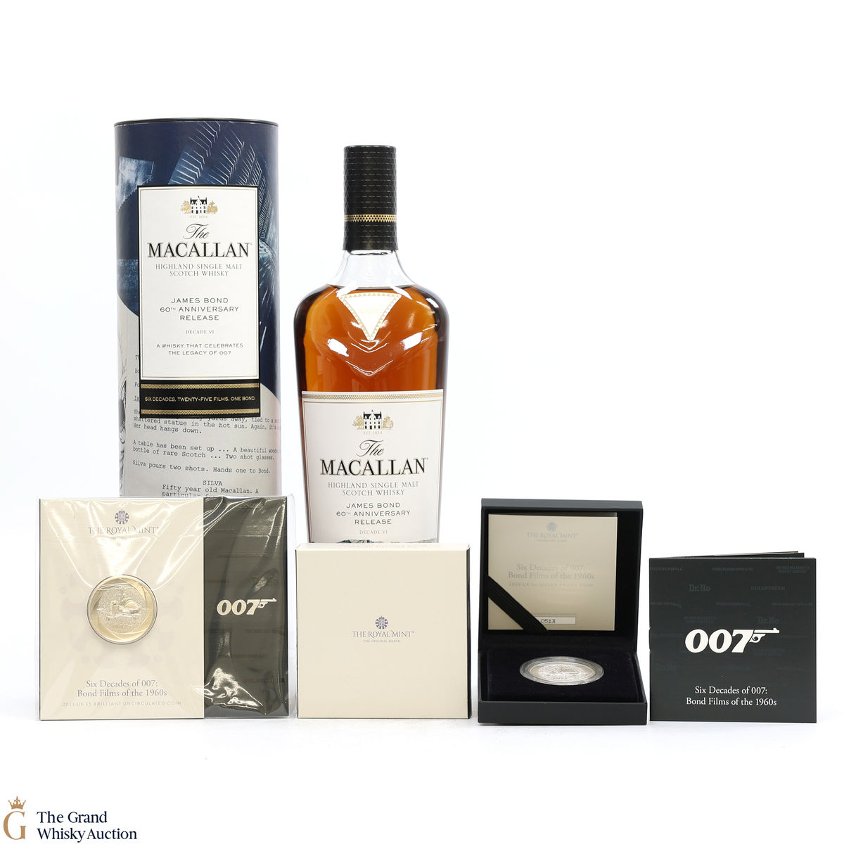 Macallan - James Bond 60th Anniversary - Decade VI & The Royal Mint Coins