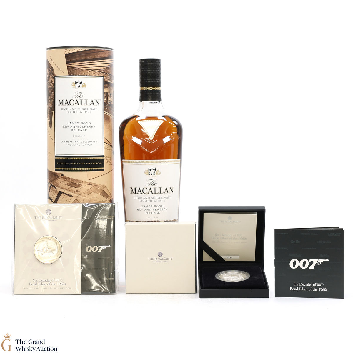 Macallan - James Bond 60th Anniversary - Decade IV & The Royal Mint Coins
