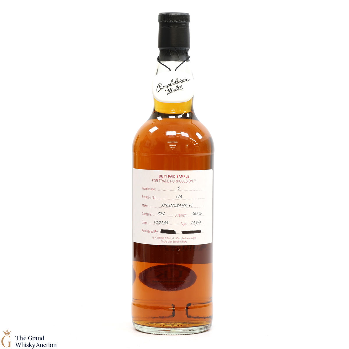 Springbank - 14 Year Old 2009 Fresh Sherry - Duty Paid Sample 56.5%