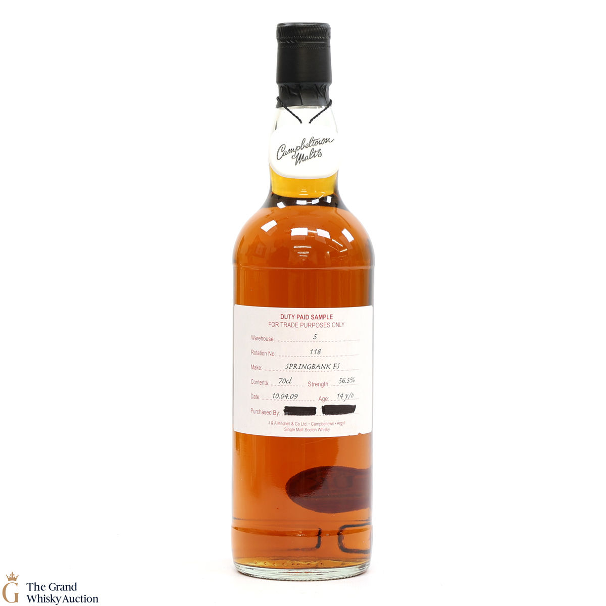 Springbank - 14 Year Old 2009 Fresh Sherry - Duty Paid Sample 56.5%