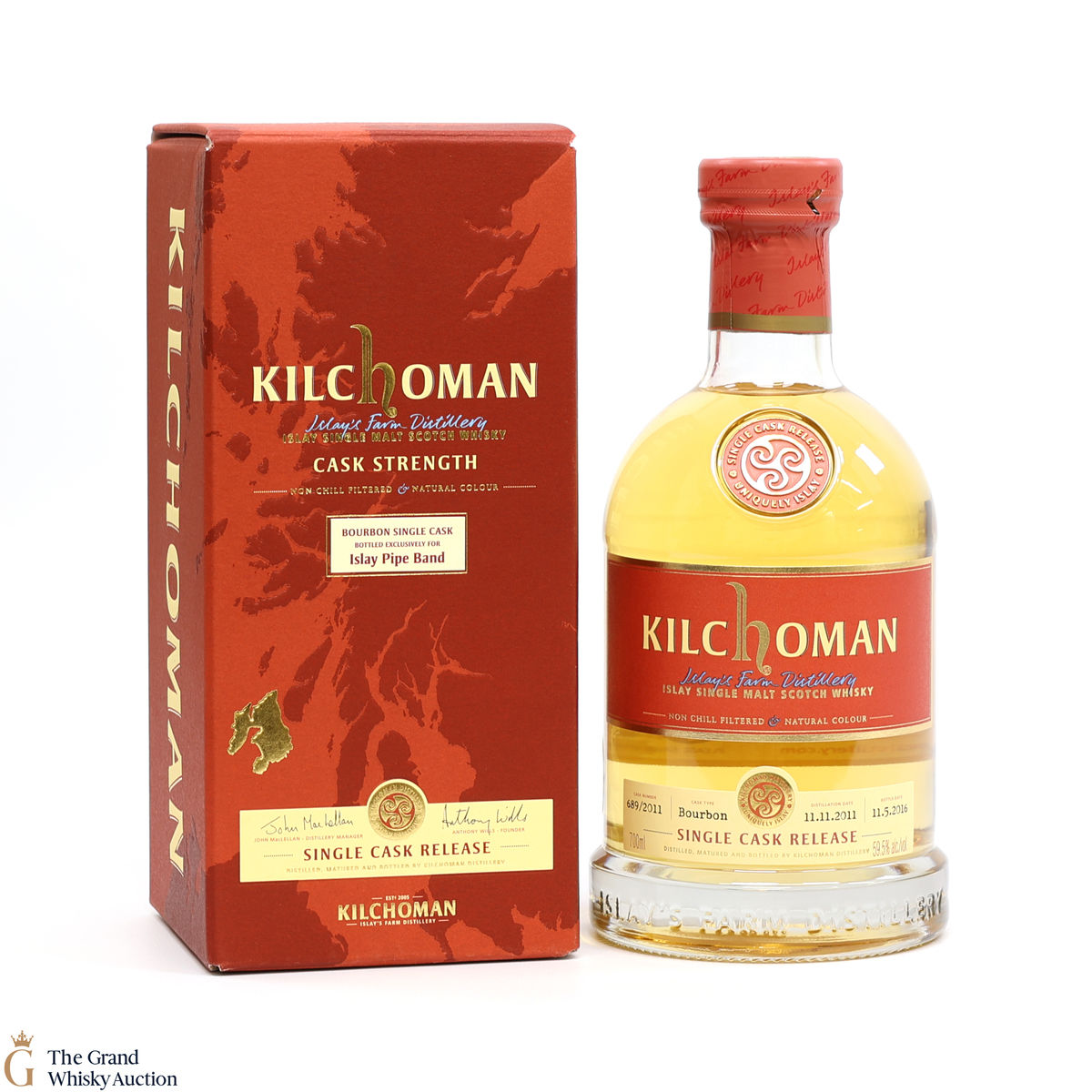 Kilchoman  - 2011 - Islay Pipe Band Single Cask 2016