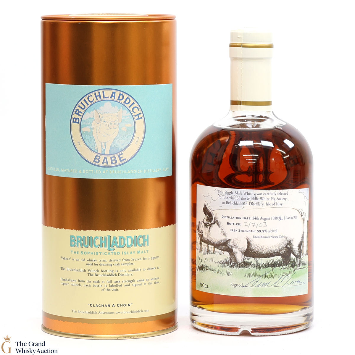 Bruichladdich - 1988 Valinch - Continuation of the Celebration "Babe" #930 (50cl)