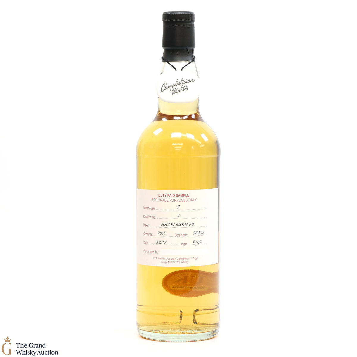 Hazelburn - 6 Year Old 2017 Fresh Bourbon - Duty Paid Sample 56.5%