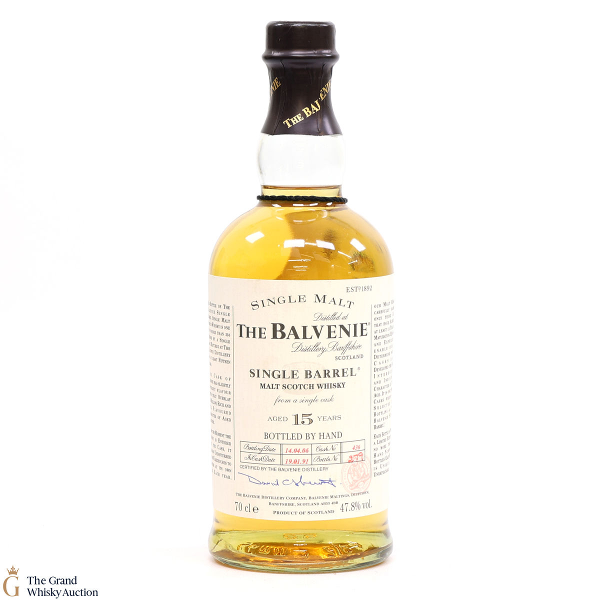 Balvenie - 15 Year Old 1991 - Single Barrel #436