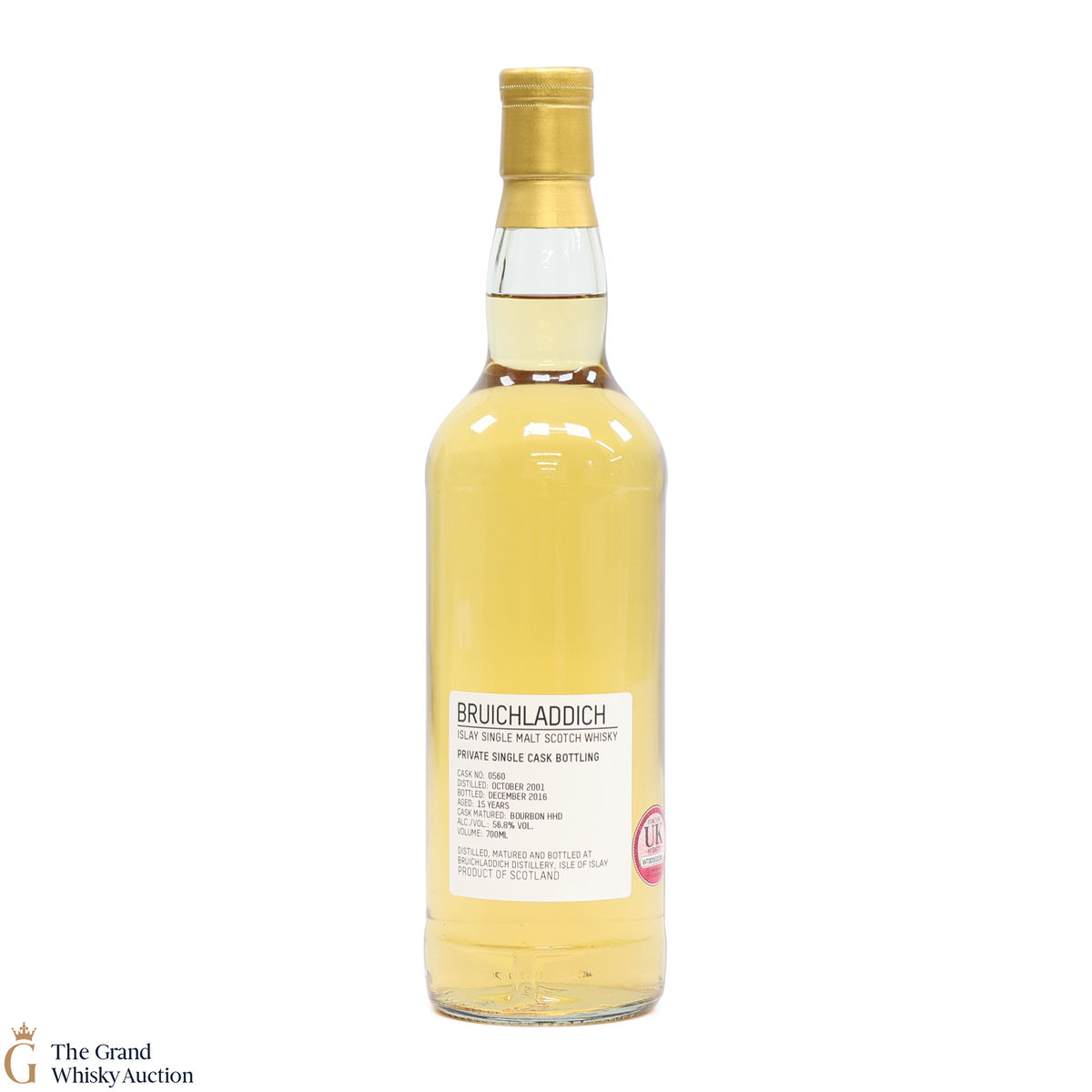 Bruichladdich -  15 Year Old - Private Cask #0560