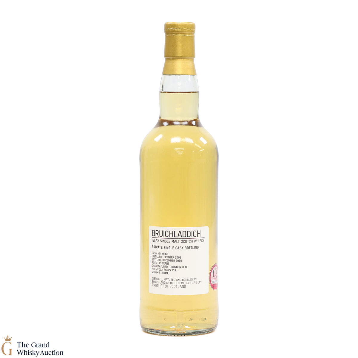 Bruichladdich -  15 Year Old - Private Cask #0560