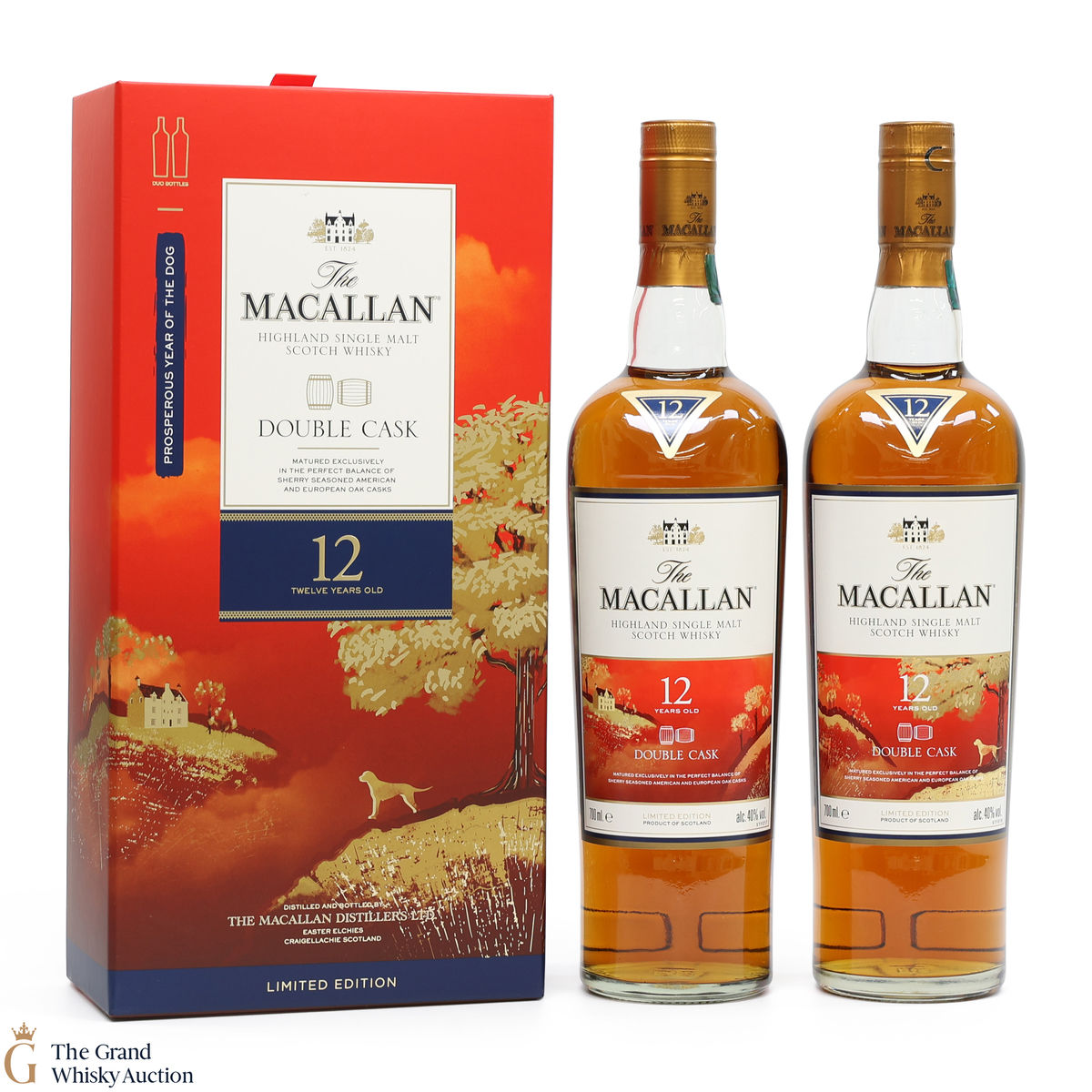 Macallan - 12 Year Old - Double Cask - Year of the Dog (2 x 70cl) 