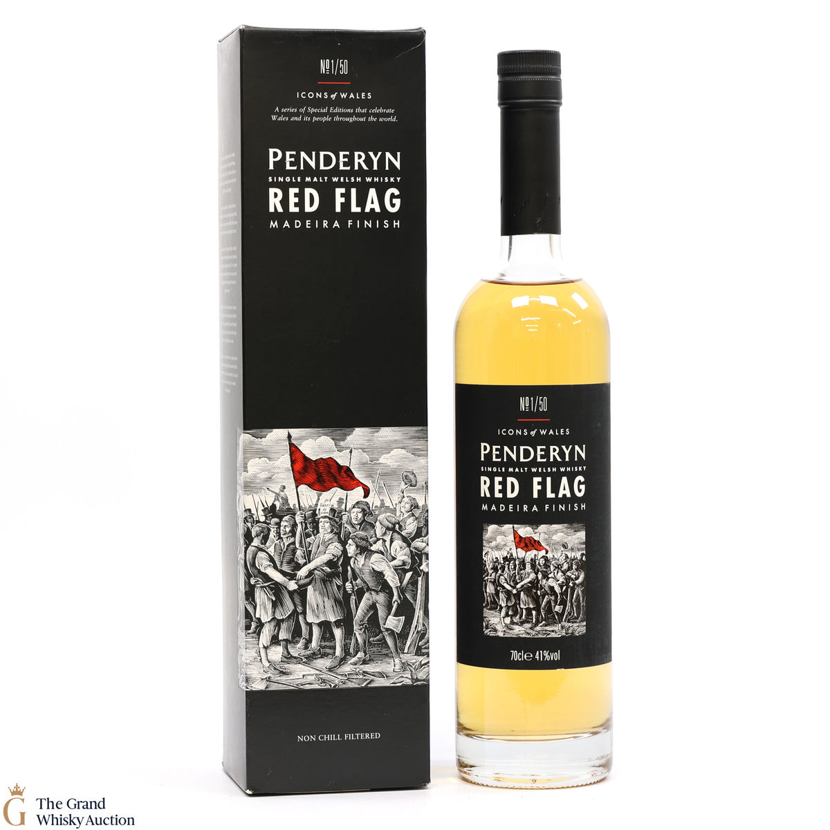 Penderyn - Icons of Wales #1 Red Flag - Madeira Finish 