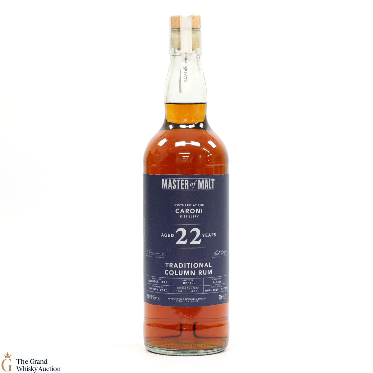 Caroni - 22 Year Old 1997 - Traditional Column Rum - Master of Malt #171