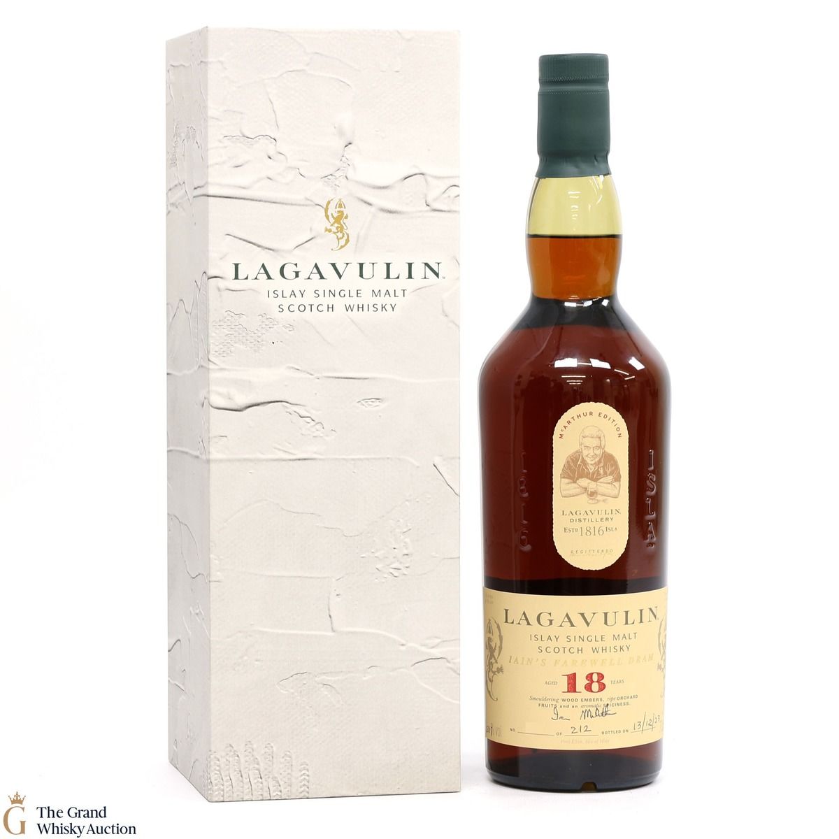 Lagavulin - 18 Year Old - Iain's Farewell Dram (SIGNED)