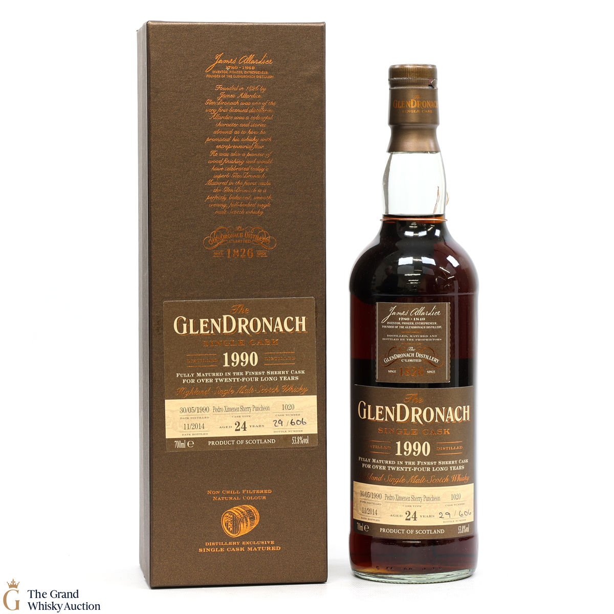 Glendronach - 24 Year Old 1990 - Single Cask #1020