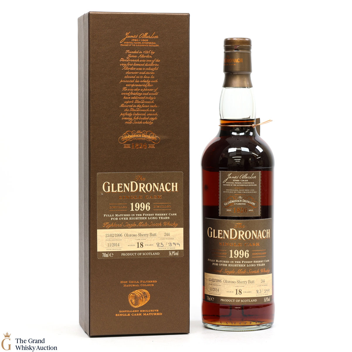 Glendronach - 18 Year Old 1996 - Single Cask #244 Oloroso Butt