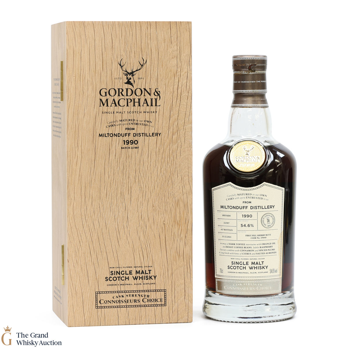 Miltonduff - 31 Year Old 1990 Batch #22/007 - Gordon & MacPhail Connoisseurs Choice