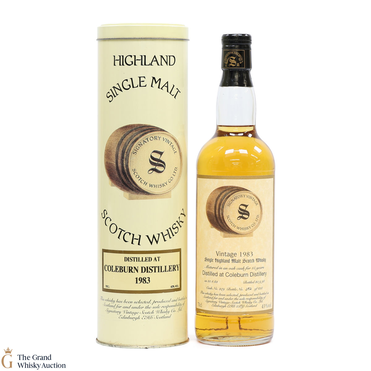 Coleburn - 15 Year Old 1983 - Signatory Vintage 