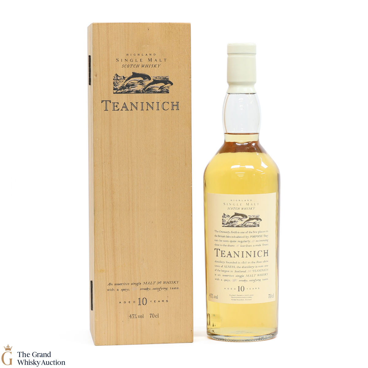 Teaninich - 10 Year Old Flora and Fauna (Wooden box & White Cap)