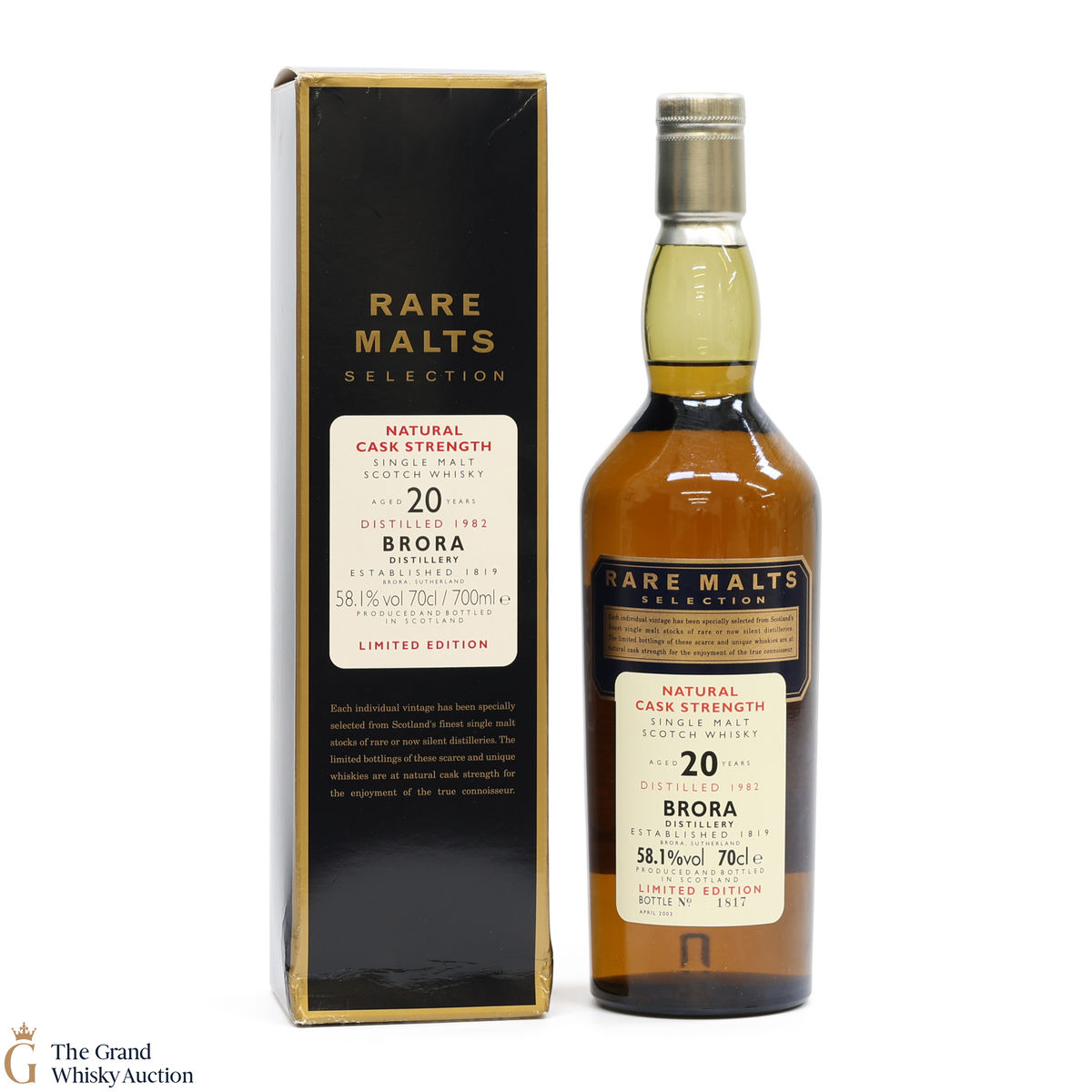 Brora - 20 Year Old 1982 - Rare Malts 58.1%