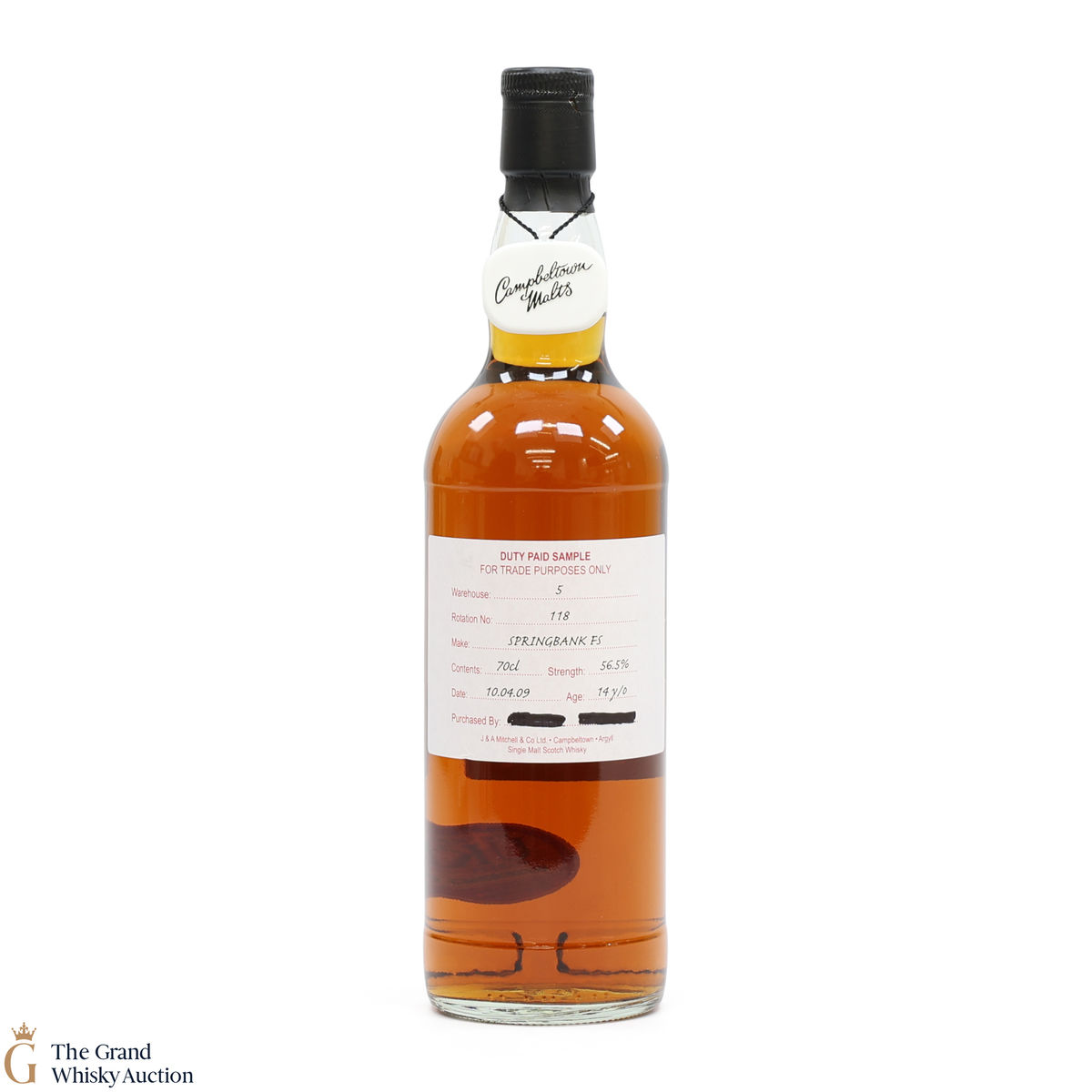Springbank - 14 Year Old 2009 Fresh Sherry - Duty Paid Sample 56.5%