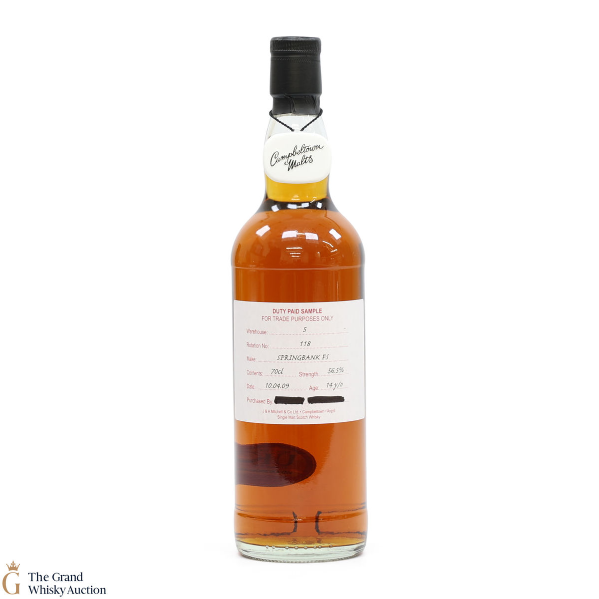 Springbank - 14 Year Old 2009 Fresh Sherry - Duty Paid Sample 56.5%