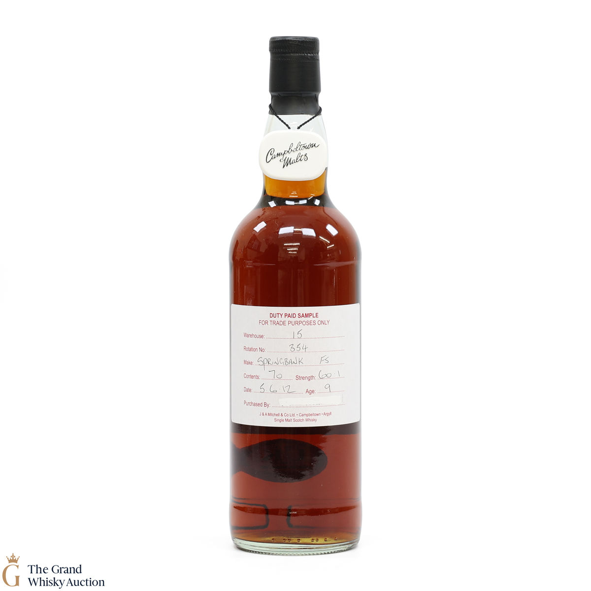 Springbank - 9 Year Old 2012 Fresh Sherry - Duty Paid Sample 60.1%