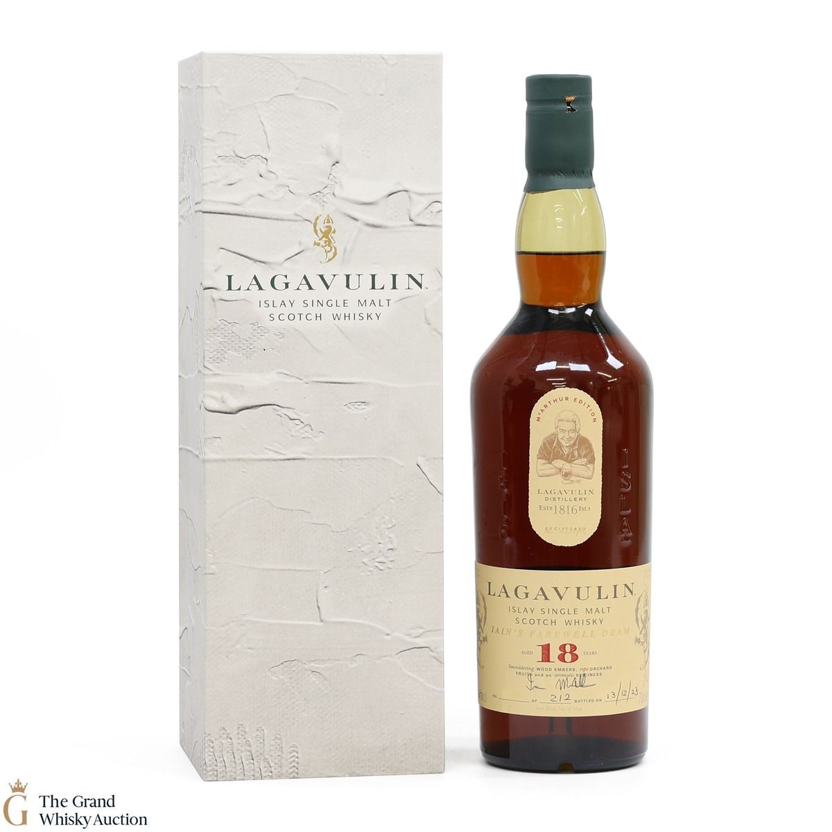 Lagavulin - 18 Year Old - Iain's Farewell Dram (SIGNED)