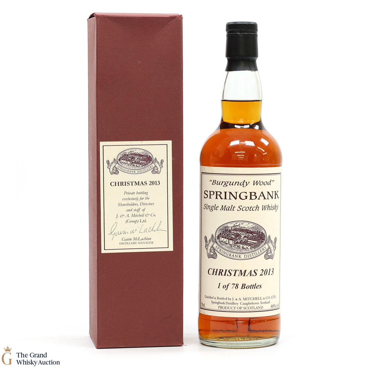 Springbank - 2013 Christmas Bottling Burgundy Wood