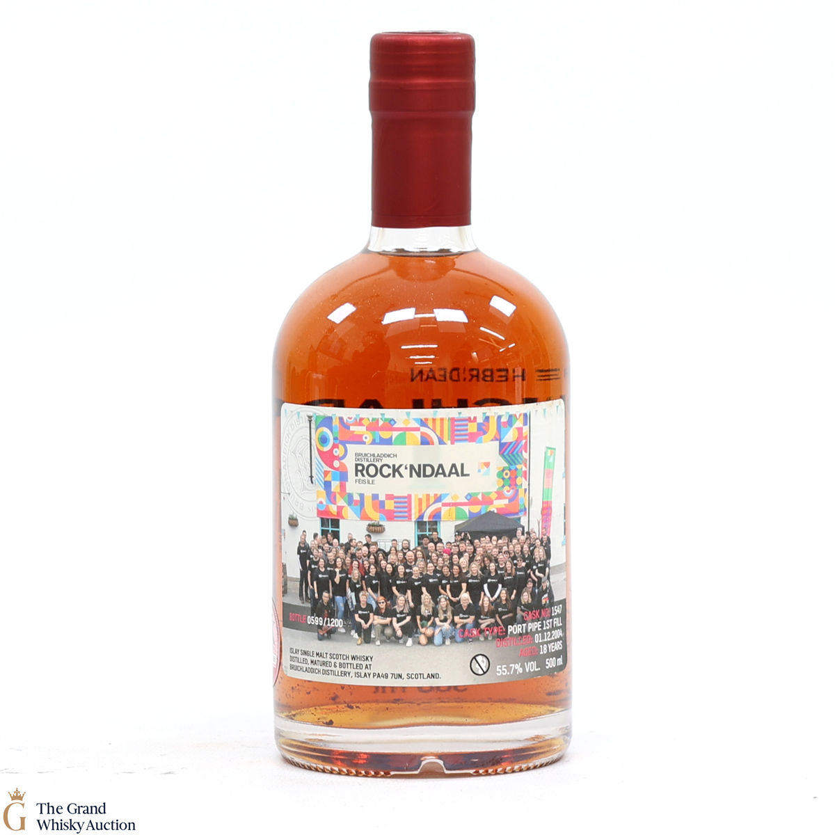 Bruichladdich - 18 Year Old Port Pipe #1547 - Valinch Rock'ndaal Fèis Ìle 2023 (50cl)