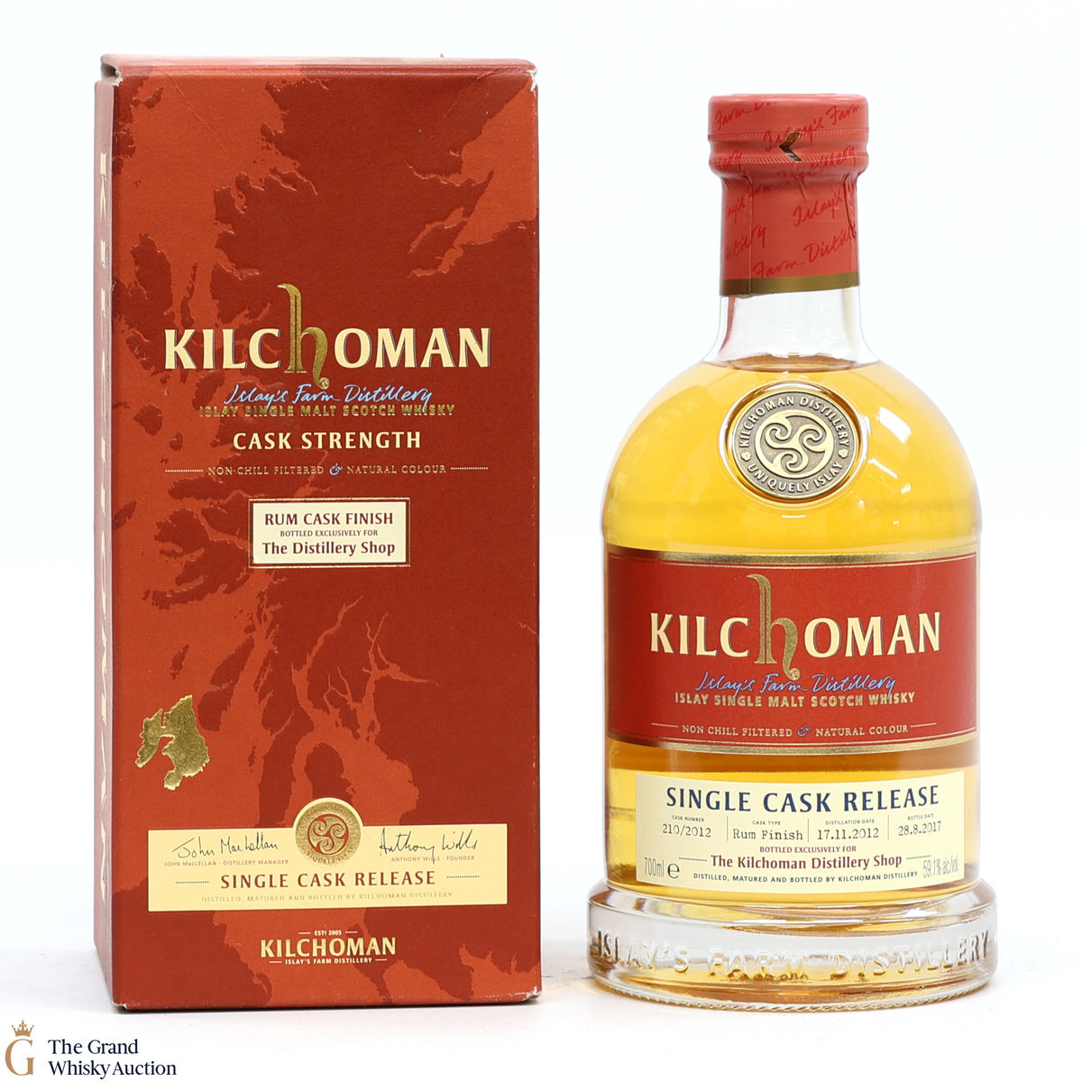 Kilchoman - 2012 Rum Cask Finish - Single Cask Release - Distillery Shop Exclusive