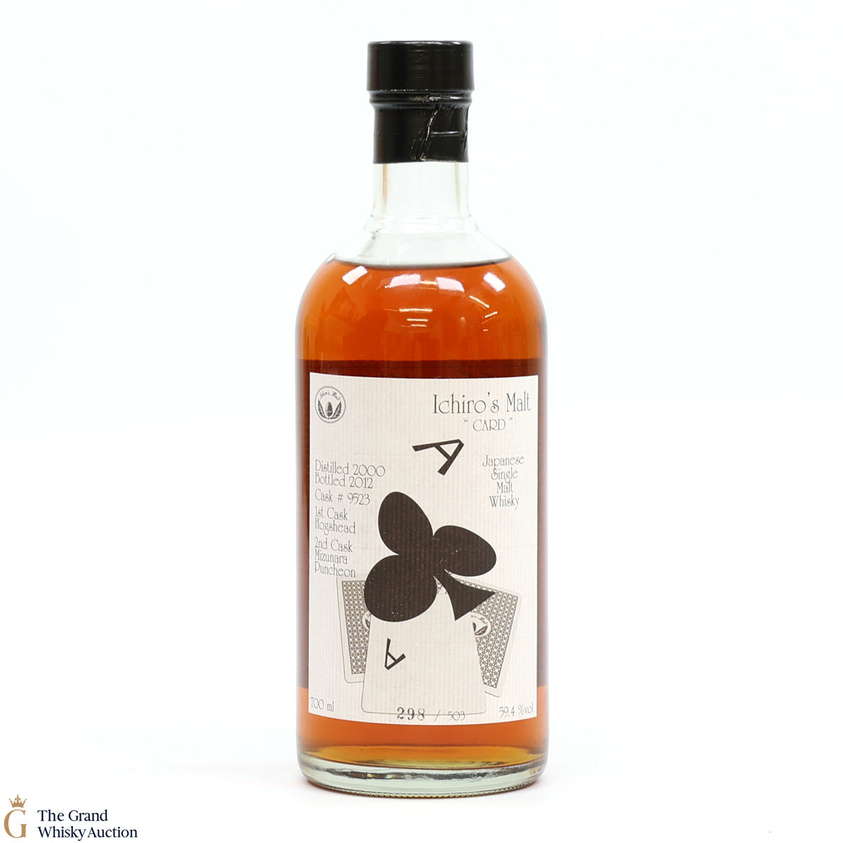 Hanyu - 2000 Single Cask #9523 - Ichiro's Malt - Card Ace of Clubs