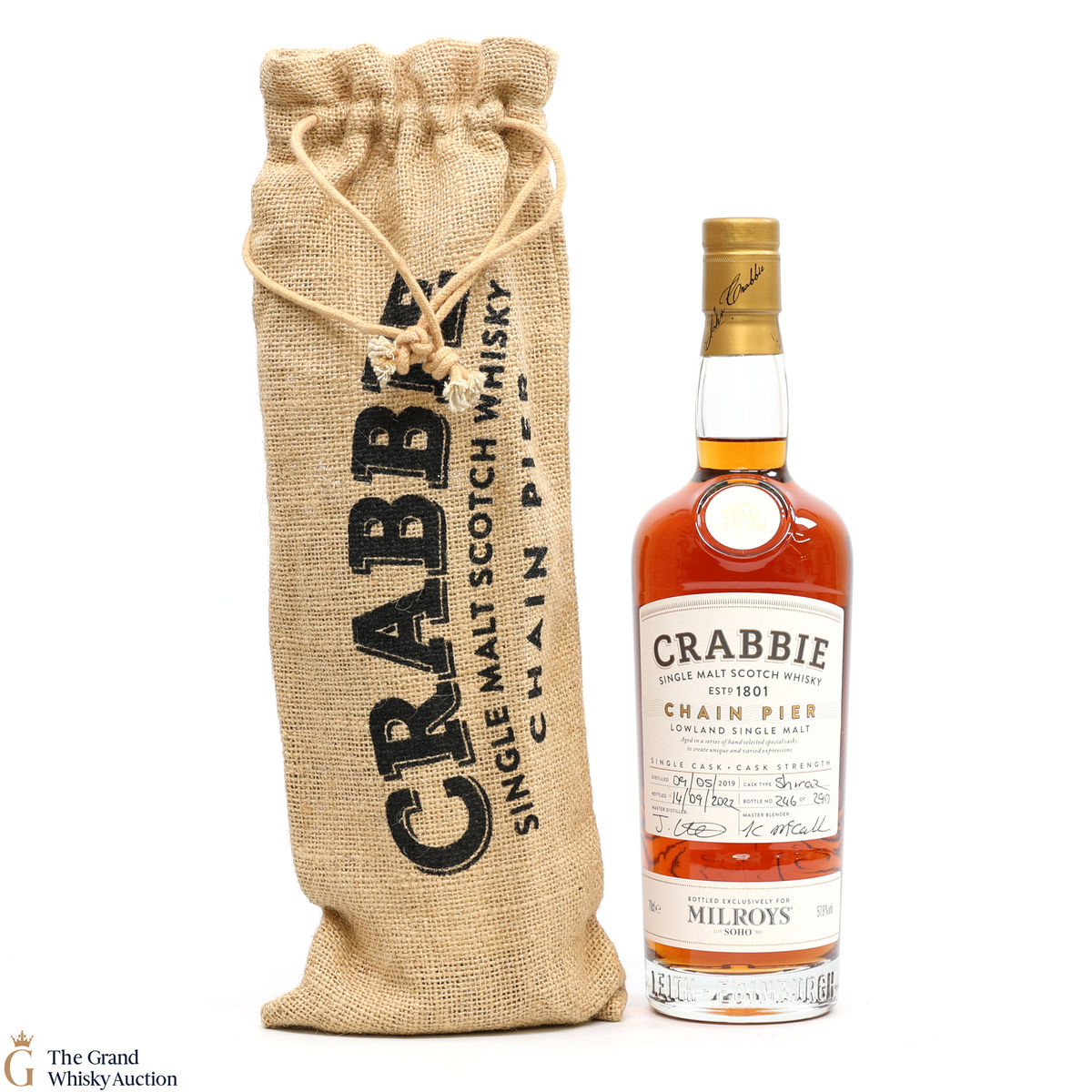 Chain Pier - 3 Year Old 2019 Single Shiraz Cask - Crabbie - Milroys Exclusive 