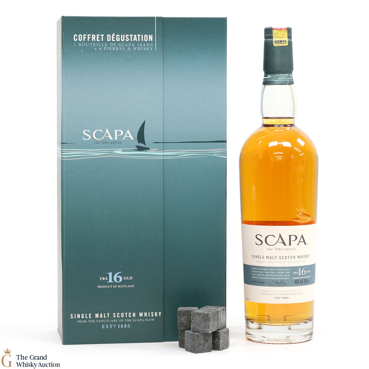 Scapa - 16 Year Old - French Gift Set (1x70cl & 6 Whisky Stones)