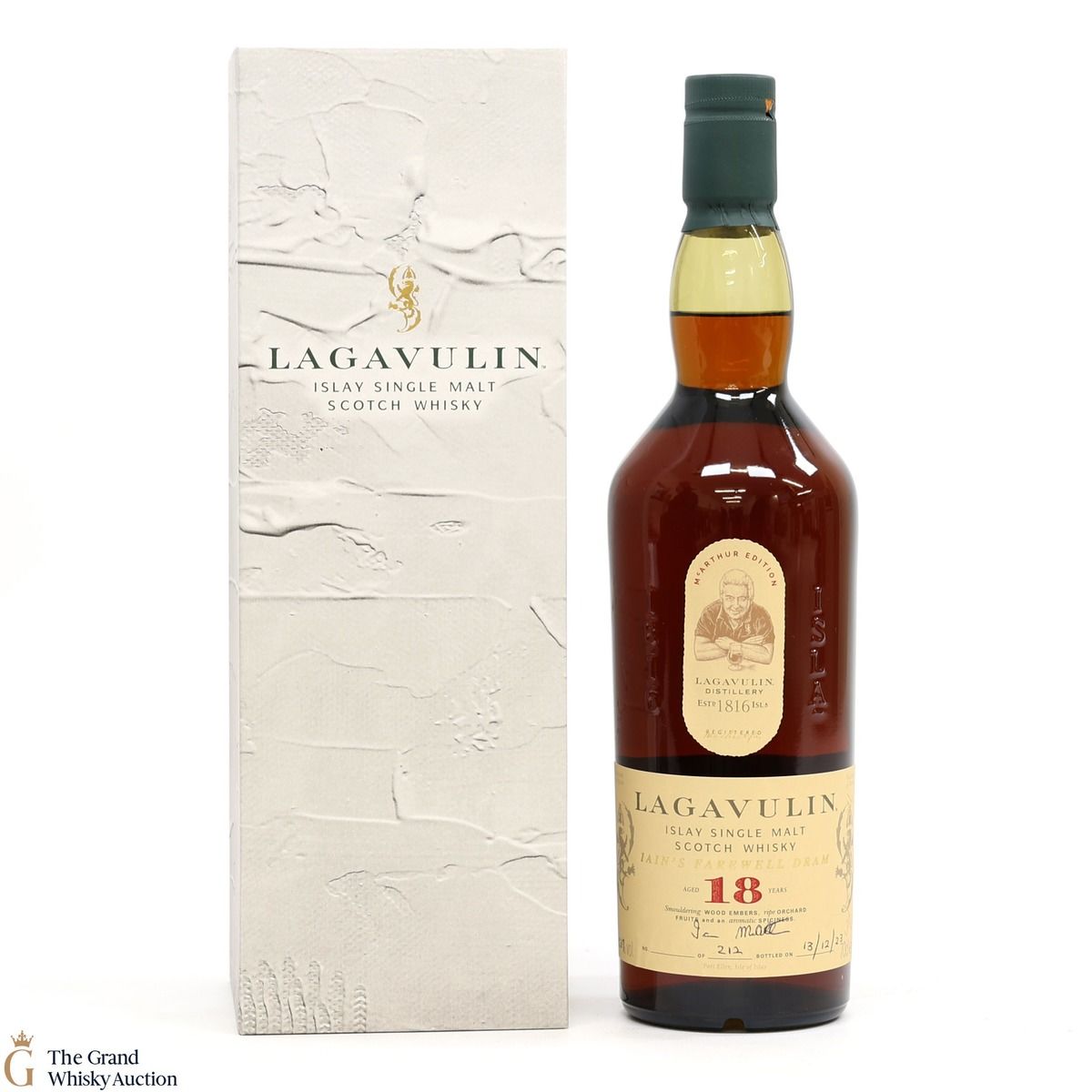 Lagavulin - 18 Year Old - Iain's Farewell Dram (SIGNED)