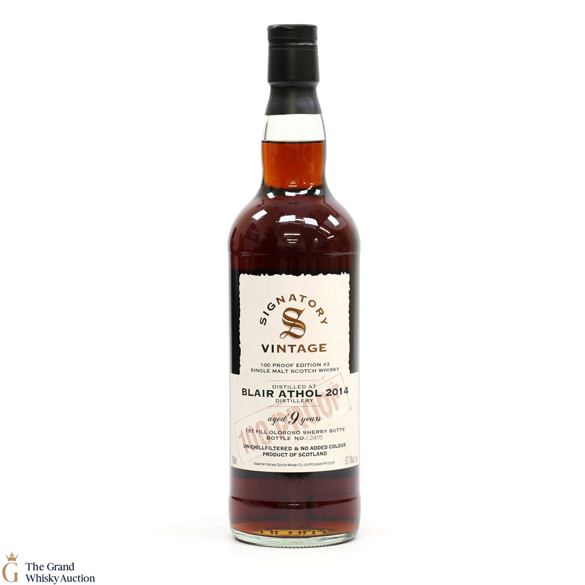 Blair Athol - 9 Year Old 2014 - 100 Proof Edition #3 - Signatory Vintage 