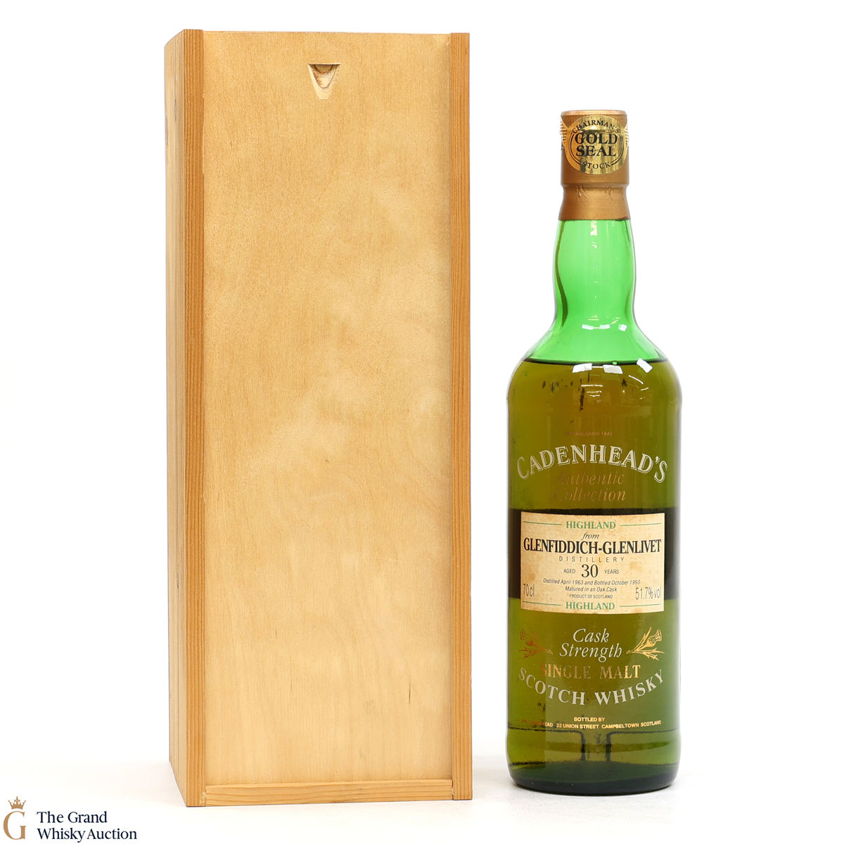 Glenfiddich-Glenlivet - 30 Year Old 1963 - Cadenhead's Authentic Collection