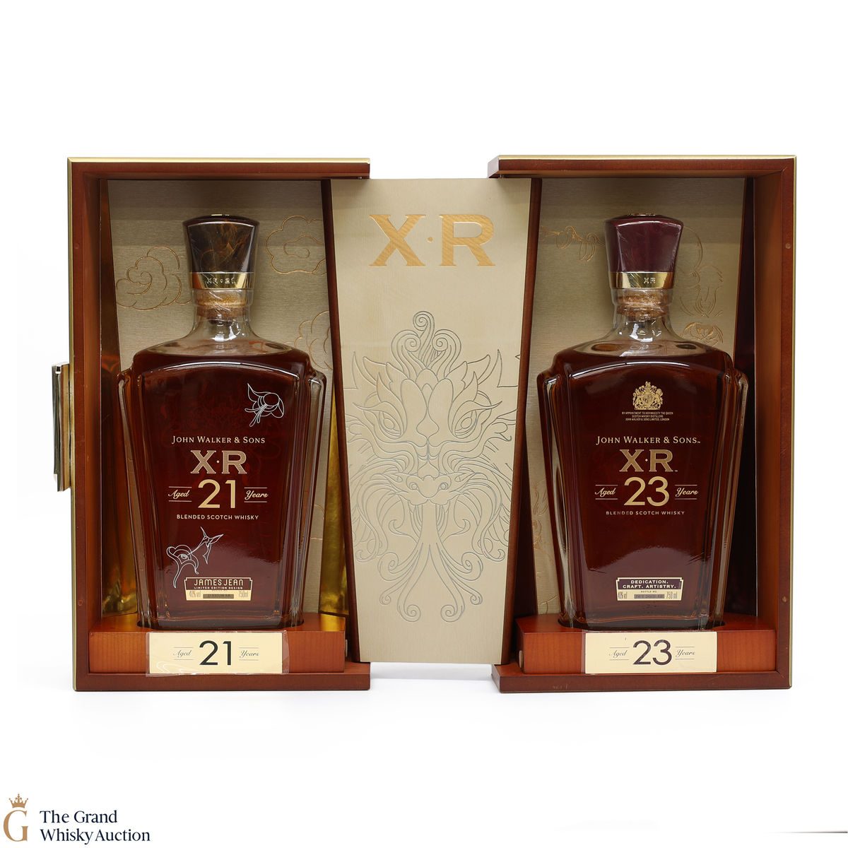 Johnnie Walker - 23 Year Old XR, 21 Year Old XR James Jean & Display Box - Year Of The Dragon (2 x 75cl)