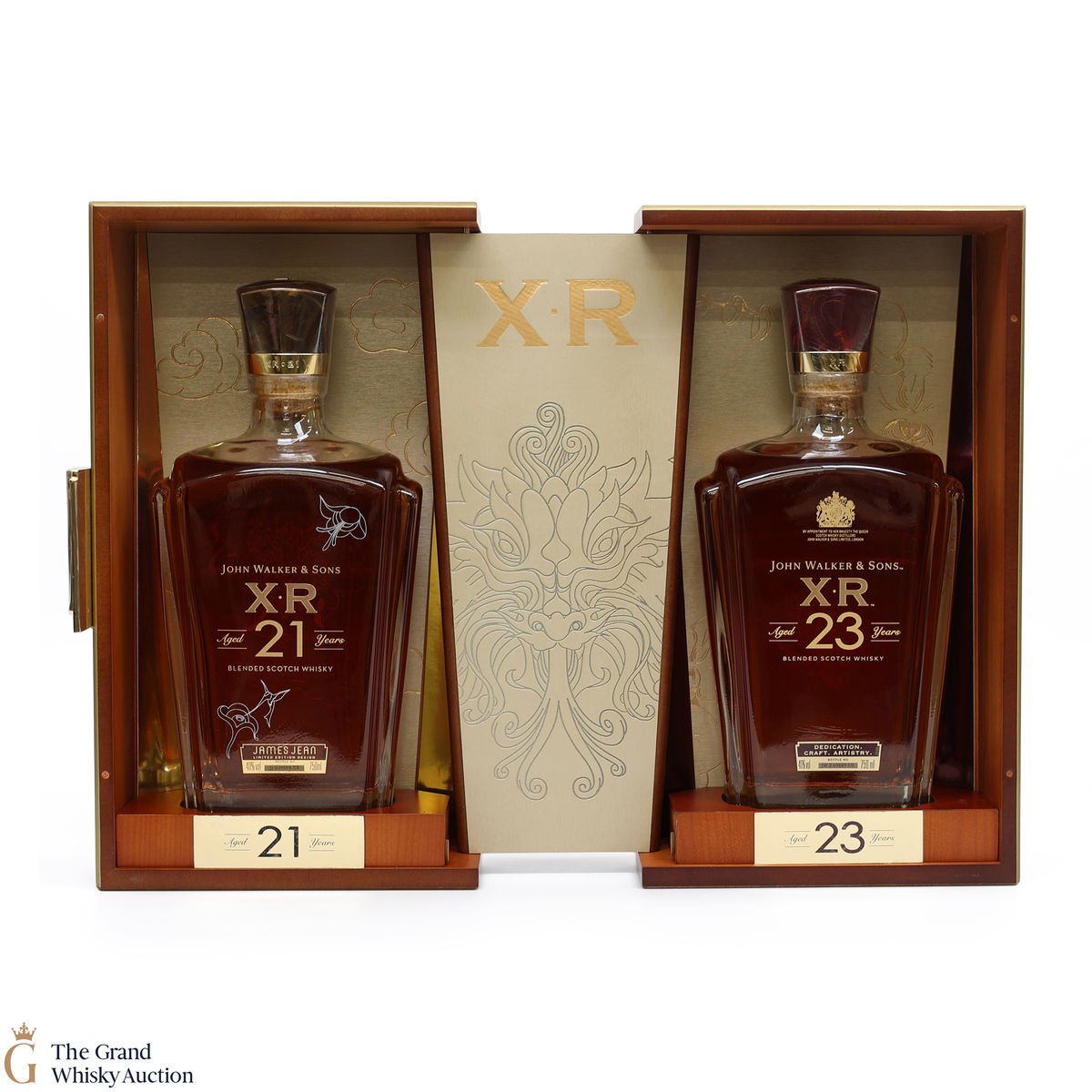 Johnnie Walker - 23 Year Old XR, 21 Year Old XR James Jean & Display Box - Year Of The Dragon (2 x 75cl)