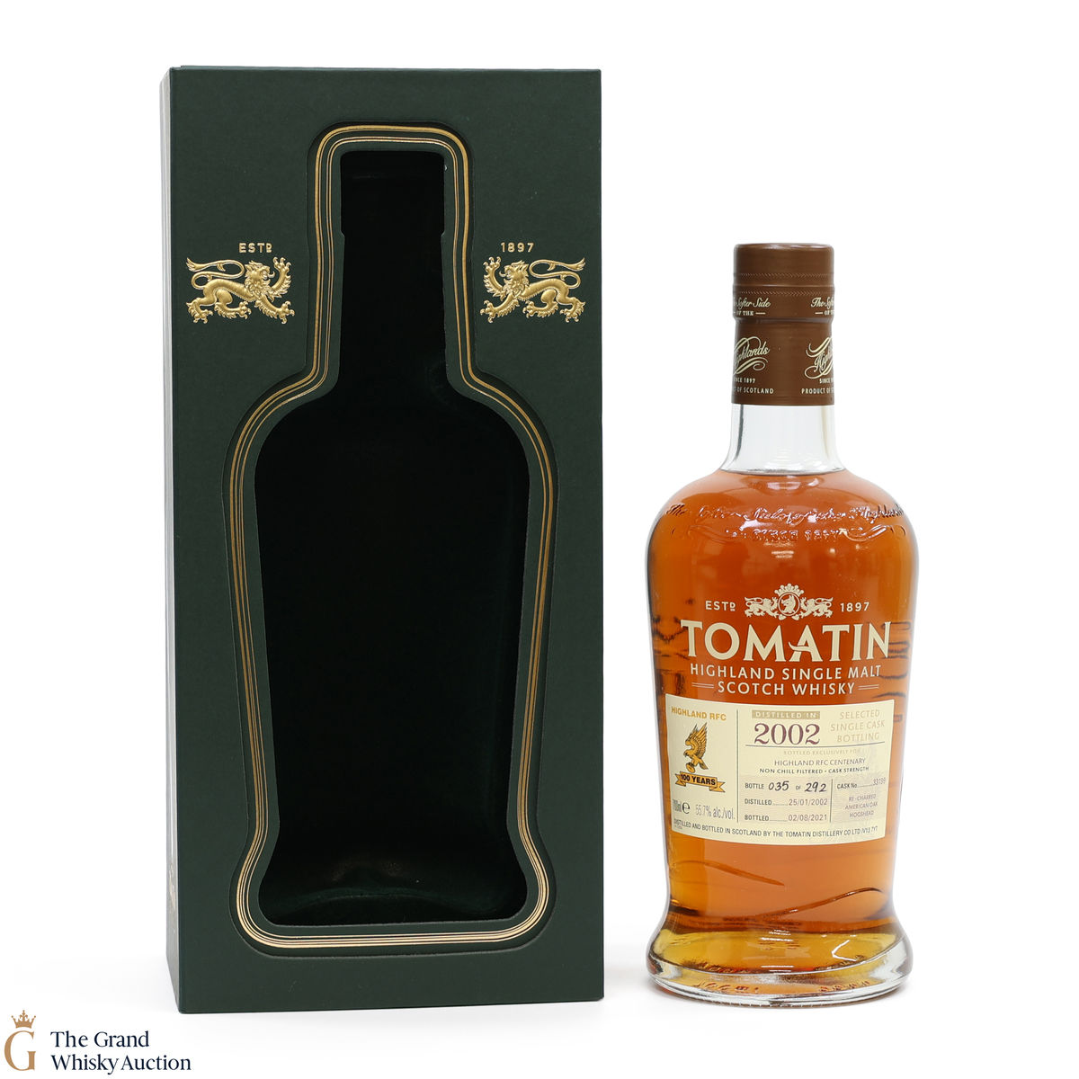 Tomatin - 2002 Single Cask #33199 Re-Charred American Oak Hogshead - Highland RFC Centenary
