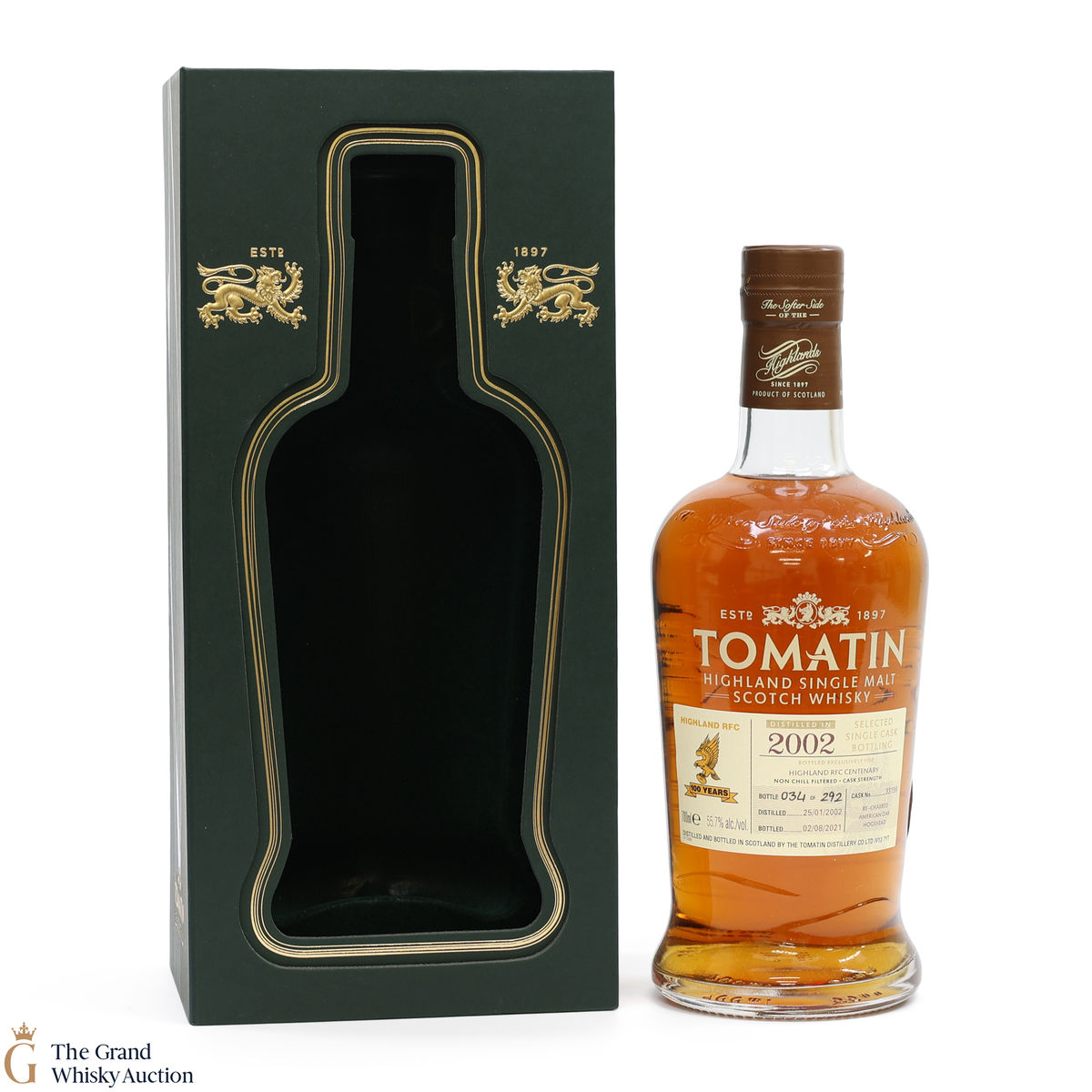 Tomatin - 2002 Single Cask #33199 Re-Charred American Oak Hogshead - Highland RFC Centenary