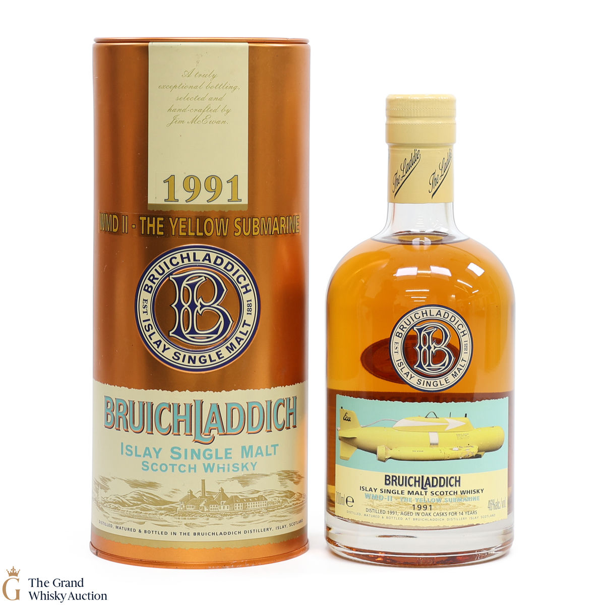Bruichladdich - 14 Year Old 1991 - Yellow Submarine WMDII - The Legend Resurfaces