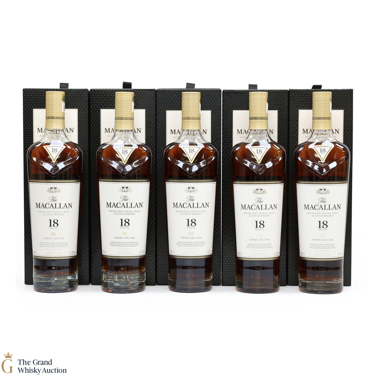 Macallan - 18 Year Old - 2018 - 2022 Sherry Oak (5x70cl)