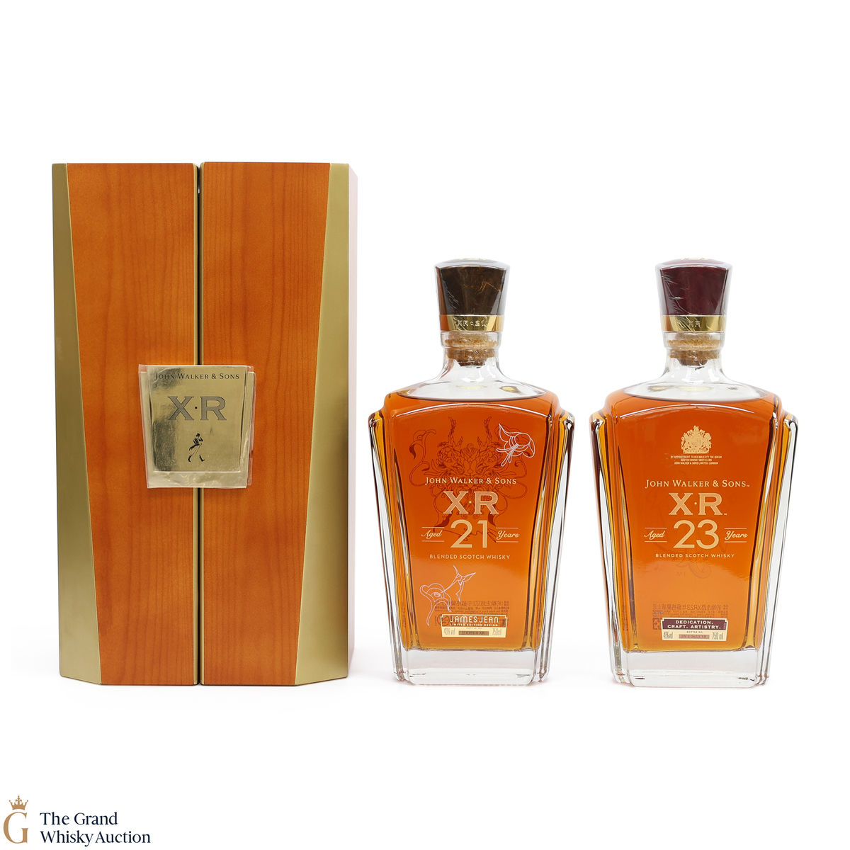 Johnnie Walker - 23 Year Old XR, 21 Year Old XR James Jean & Display Box - Year Of The Dragon (2 x 75cl)