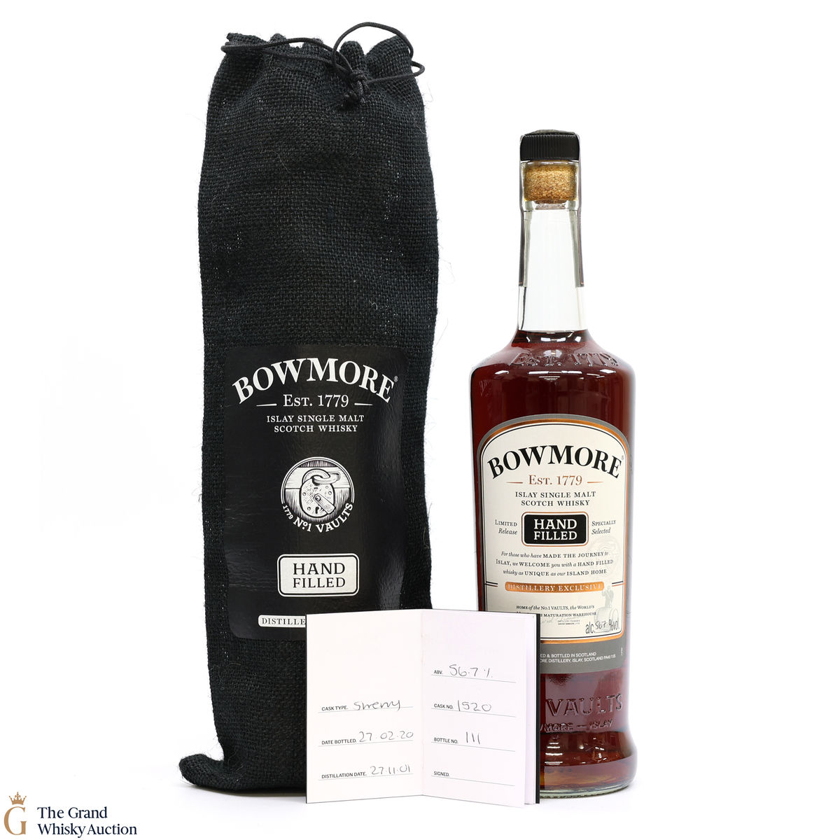 Bowmore - 18 Year Old 2001 - 2020 Hand Fill - Sherry Cask #1520