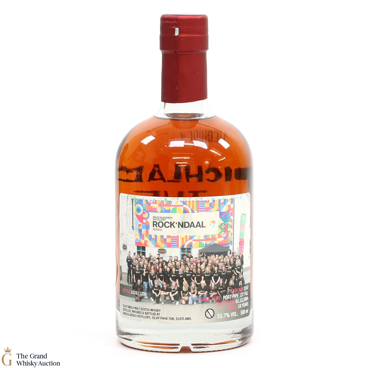 Bruichladdich - 18 Year Old Port Pipe #1547 - Valinch Rock'ndaal Fèis Ìle 2023 (50cl)