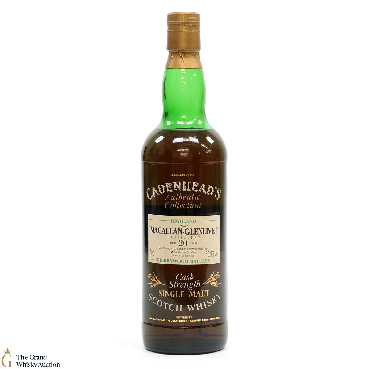Macallan-Glenlivet - 20 Year Old 1974 - Cadenhead's Authentic Collection